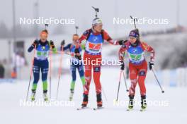 07.01.2024, Oberhof, Germany (GER): Tamara Steiner (AUT), Anna Gandler (AUT), (l-r) - IBU World Cup Biathlon, relay women, Oberhof (GER). www.nordicfocus.com. © Manzoni/NordicFocus. Every downloaded picture is fee-liable.