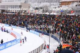 07.01.2024, Oberhof, Germany (GER): Amy Baserga (SUI), Samuela Comola (ITA), Deedra Irwin (USA), (l-r) - IBU World Cup Biathlon, relay women, Oberhof (GER). www.nordicfocus.com. © Manzoni/NordicFocus. Every downloaded picture is fee-liable.