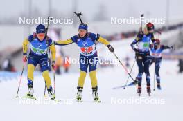 07.01.2024, Oberhof, Germany (GER): Linn Persson (SWE), Anna Magnusson (SWE), (l-r) - IBU World Cup Biathlon, relay women, Oberhof (GER). www.nordicfocus.com. © Manzoni/NordicFocus. Every downloaded picture is fee-liable.