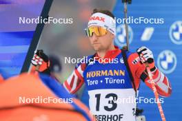 05.01.2024, Oberhof, Germany (GER): Felix Leitner (AUT) - IBU World Cup Biathlon, sprint men, Oberhof (GER). www.nordicfocus.com. © Manzoni/NordicFocus. Every downloaded picture is fee-liable.