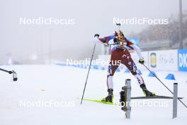 05.01.2024, Oberhof, Germany (GER): Andrejs Rastorgujevs (LAT) - IBU World Cup Biathlon, sprint men, Oberhof (GER). www.nordicfocus.com. © Manzoni/NordicFocus. Every downloaded picture is fee-liable.