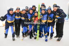 05.01.2024, Oberhof, Germany (GER): Anna Magnusson (SWE) and team Sweden - IBU World Cup Biathlon, sprint women, Oberhof (GER). www.nordicfocus.com. © Manzoni/NordicFocus. Every downloaded picture is fee-liable.