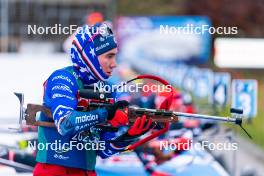 04.01.2024, Oberhof, Germany (GER): Jake Brown (USA) - IBU World Cup Biathlon, training, Oberhof (GER). www.nordicfocus.com. © Thibaut/NordicFocus. Every downloaded picture is fee-liable.
