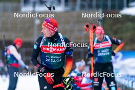 04.01.2024, Oberhof, Germany (GER): Benedikt Doll (GER) - IBU World Cup Biathlon, training, Oberhof (GER). www.nordicfocus.com. © Thibaut/NordicFocus. Every downloaded picture is fee-liable.