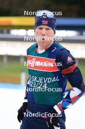 04.01.2024, Oberhof, Germany (GER): Johannes Dale-Skjevdal (NOR) - IBU World Cup Biathlon, training, Oberhof (GER). www.nordicfocus.com. © Manzoni/NordicFocus. Every downloaded picture is fee-liable.