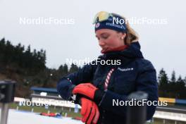 04.01.2024, Oberhof, Germany (GER): Chloe Levins (USA) - IBU World Cup Biathlon, training, Oberhof (GER). www.nordicfocus.com. © Manzoni/NordicFocus. Every downloaded picture is fee-liable.