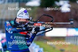 04.01.2024, Oberhof, Germany (GER): Eric Perrot (FRA) - IBU World Cup Biathlon, training, Oberhof (GER). www.nordicfocus.com. © Thibaut/NordicFocus. Every downloaded picture is fee-liable.