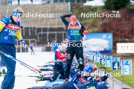 04.01.2024, Oberhof, Germany (GER): Roman Rees (GER) - IBU World Cup Biathlon, training, Oberhof (GER). www.nordicfocus.com. © Thibaut/NordicFocus. Every downloaded picture is fee-liable.