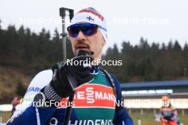 04.01.2024, Oberhof, Germany (GER): Olli Hiidensalo (FIN) - IBU World Cup Biathlon, training, Oberhof (GER). www.nordicfocus.com. © Manzoni/NordicFocus. Every downloaded picture is fee-liable.