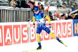 14.01.2024, Ruhpolding, Germany (GER): Martin Ponsiluoma (SWE) - IBU World Cup Biathlon, pursuit men, Ruhpolding (GER). www.nordicfocus.com. © Manzoni/NordicFocus. Every downloaded picture is fee-liable.
