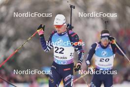 14.01.2024, Ruhpolding, Germany (GER): Fabien Claude (FRA) - IBU World Cup Biathlon, pursuit men, Ruhpolding (GER). www.nordicfocus.com. © Thibaut/NordicFocus. Every downloaded picture is fee-liable.