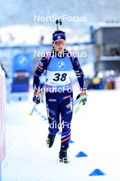 14.01.2024, Ruhpolding, Germany (GER): Oscar Lombardot (FRA) - IBU World Cup Biathlon, pursuit men, Ruhpolding (GER). www.nordicfocus.com. © Manzoni/NordicFocus. Every downloaded picture is fee-liable.