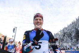 14.01.2024, Ruhpolding, Germany (GER): Johannes Dale-Skjevdal (NOR) - IBU World Cup Biathlon, pursuit men, Ruhpolding (GER). www.nordicfocus.com. © Manzoni/NordicFocus. Every downloaded picture is fee-liable.