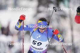 14.01.2024, Ruhpolding, Germany (GER): Artem Tyshchenko (UKR) - IBU World Cup Biathlon, pursuit men, Ruhpolding (GER). www.nordicfocus.com. © Thibaut/NordicFocus. Every downloaded picture is fee-liable.