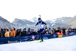 14.01.2024, Ruhpolding, Germany (GER): Patrick Braunhofer (ITA) - IBU World Cup Biathlon, pursuit men, Ruhpolding (GER). www.nordicfocus.com. © Manzoni/NordicFocus. Every downloaded picture is fee-liable.