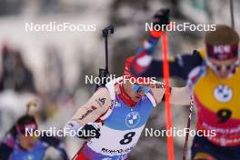 14.01.2024, Ruhpolding, Germany (GER): Niklas Hartweg (SUI) - IBU World Cup Biathlon, pursuit men, Ruhpolding (GER). www.nordicfocus.com. © Thibaut/NordicFocus. Every downloaded picture is fee-liable.