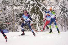 14.01.2024, Ruhpolding, Germany (GER): Endre Stroemsheim (NOR), Jakov Fak (SLO), (l-r) - IBU World Cup Biathlon, pursuit men, Ruhpolding (GER). www.nordicfocus.com. © Thibaut/NordicFocus. Every downloaded picture is fee-liable.