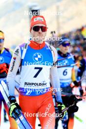 14.01.2024, Ruhpolding, Germany (GER): Sebastian Stalder (SUI) - IBU World Cup Biathlon, pursuit men, Ruhpolding (GER). www.nordicfocus.com. © Manzoni/NordicFocus. Every downloaded picture is fee-liable.