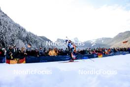 14.01.2024, Ruhpolding, Germany (GER): Justus Strelow (GER) - IBU World Cup Biathlon, pursuit men, Ruhpolding (GER). www.nordicfocus.com. © Manzoni/NordicFocus. Every downloaded picture is fee-liable.