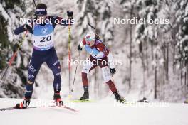 14.01.2024, Ruhpolding, Germany (GER): Andrejs Rastorgujevs (LAT) - IBU World Cup Biathlon, pursuit men, Ruhpolding (GER). www.nordicfocus.com. © Thibaut/NordicFocus. Every downloaded picture is fee-liable.