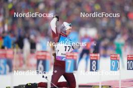 14.01.2024, Ruhpolding, Germany (GER): Andrejs Rastorgujevs (LAT) - IBU World Cup Biathlon, pursuit men, Ruhpolding (GER). www.nordicfocus.com. © Thibaut/NordicFocus. Every downloaded picture is fee-liable.