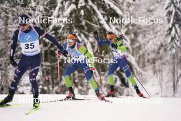 14.01.2024, Ruhpolding, Germany (GER): Miha Dovzan (SLO), Anton Vidmar (SLO), (l-r) - IBU World Cup Biathlon, pursuit men, Ruhpolding (GER). www.nordicfocus.com. © Thibaut/NordicFocus. Every downloaded picture is fee-liable.