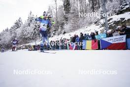 14.01.2024, Ruhpolding, Germany (GER): Taras Lesiuk (UKR) - IBU World Cup Biathlon, pursuit men, Ruhpolding (GER). www.nordicfocus.com. © Thibaut/NordicFocus. Every downloaded picture is fee-liable.