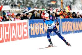 14.01.2024, Ruhpolding, Germany (GER): Fabien Claude (FRA) - IBU World Cup Biathlon, pursuit men, Ruhpolding (GER). www.nordicfocus.com. © Manzoni/NordicFocus. Every downloaded picture is fee-liable.