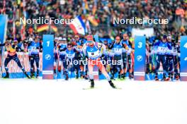 14.01.2024, Ruhpolding, Germany (GER): Niklas Hartweg (SUI) - IBU World Cup Biathlon, pursuit men, Ruhpolding (GER). www.nordicfocus.com. © Manzoni/NordicFocus. Every downloaded picture is fee-liable.