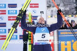 14.01.2024, Ruhpolding, Germany (GER): Johannes Dale-Skjevdal (NOR) - IBU World Cup Biathlon, pursuit men, Ruhpolding (GER). www.nordicfocus.com. © Thibaut/NordicFocus. Every downloaded picture is fee-liable.