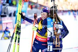14.01.2024, Ruhpolding, Germany (GER): Justine Braisaz-Bouchet (FRA), Lisa Vittozzi (ITA) - IBU World Cup Biathlon, pursuit women, Ruhpolding (GER). www.nordicfocus.com. © Thibaut/NordicFocus. Every downloaded picture is fee-liable.