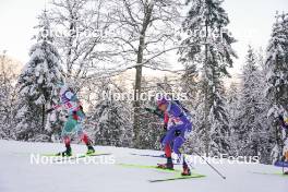 11.01.2024, Ruhpolding, Germany (GER): Anton Sinapov (BUL), George Buta (ROU), (l-r) - IBU World Cup Biathlon, relay men, Ruhpolding (GER). www.nordicfocus.com. © Thibaut/NordicFocus. Every downloaded picture is fee-liable.