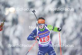 11.01.2024, Ruhpolding, Germany (GER): Miha Dovzan (SLO) - IBU World Cup Biathlon, relay men, Ruhpolding (GER). www.nordicfocus.com. © Thibaut/NordicFocus. Every downloaded picture is fee-liable.
