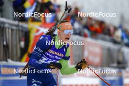 11.01.2024, Ruhpolding, Germany (GER): Anton Vidmar (SLO) - IBU World Cup Biathlon, relay men, Ruhpolding (GER). www.nordicfocus.com. © Manzoni/NordicFocus. Every downloaded picture is fee-liable.