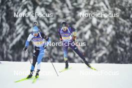 11.01.2024, Ruhpolding, Germany (GER): Asset Dyussenov (KAZ) - IBU World Cup Biathlon, relay men, Ruhpolding (GER). www.nordicfocus.com. © Thibaut/NordicFocus. Every downloaded picture is fee-liable.