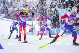 11.01.2024, Ruhpolding, Germany (GER): Mihail Usov (MDA), George Buta (ROU), (l-r) - IBU World Cup Biathlon, relay men, Ruhpolding (GER). www.nordicfocus.com. © Thibaut/NordicFocus. Every downloaded picture is fee-liable.