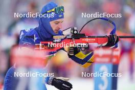 11.01.2024, Ruhpolding, Germany (GER): Jesper Nelin (SWE) - IBU World Cup Biathlon, relay men, Ruhpolding (GER). www.nordicfocus.com. © Thibaut/NordicFocus. Every downloaded picture is fee-liable.