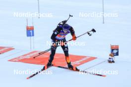 11.01.2024, Ruhpolding, Germany (GER): Justus Strelow (GER) - IBU World Cup Biathlon, relay men, Ruhpolding (GER). www.nordicfocus.com. © Manzoni/NordicFocus. Every downloaded picture is fee-liable.