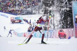 11.01.2024, Ruhpolding, Germany (GER): Edgars Mise (LAT) - IBU World Cup Biathlon, relay men, Ruhpolding (GER). www.nordicfocus.com. © Thibaut/NordicFocus. Every downloaded picture is fee-liable.