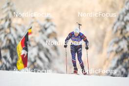 11.01.2024, Ruhpolding, Germany (GER): Fabien Claude (FRA) - IBU World Cup Biathlon, relay men, Ruhpolding (GER). www.nordicfocus.com. © Thibaut/NordicFocus. Every downloaded picture is fee-liable.
