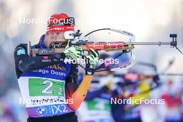 11.01.2024, Ruhpolding, Germany (GER): Johannes Kuehn (GER) - IBU World Cup Biathlon, relay men, Ruhpolding (GER). www.nordicfocus.com. © Thibaut/NordicFocus. Every downloaded picture is fee-liable.