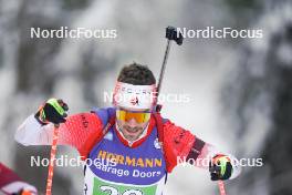 11.01.2024, Ruhpolding, Germany (GER): Christian Gow (CAN) - IBU World Cup Biathlon, relay men, Ruhpolding (GER). www.nordicfocus.com. © Thibaut/NordicFocus. Every downloaded picture is fee-liable.