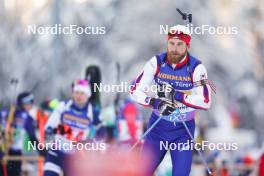 11.01.2024, Ruhpolding, Germany (GER): Aleksandr Starodubets (KOR) - IBU World Cup Biathlon, relay men, Ruhpolding (GER). www.nordicfocus.com. © Thibaut/NordicFocus. Every downloaded picture is fee-liable.