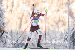11.01.2024, Ruhpolding, Germany (GER): Andrejs Rastorgujevs (LAT) - IBU World Cup Biathlon, relay men, Ruhpolding (GER). www.nordicfocus.com. © Thibaut/NordicFocus. Every downloaded picture is fee-liable.