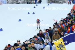 11.01.2024, Ruhpolding, Germany (GER): Niklas Hartweg (SUI) - IBU World Cup Biathlon, relay men, Ruhpolding (GER). www.nordicfocus.com. © Manzoni/NordicFocus. Every downloaded picture is fee-liable.