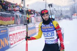 11.01.2024, Ruhpolding, Germany (GER): Cesar Beauvais (BEL) - IBU World Cup Biathlon, relay men, Ruhpolding (GER). www.nordicfocus.com. © Thibaut/NordicFocus. Every downloaded picture is fee-liable.