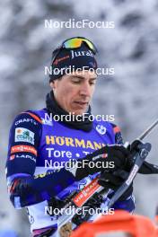 11.01.2024, Ruhpolding, Germany (GER): Quentin Fillon Maillet (FRA) - IBU World Cup Biathlon, relay men, Ruhpolding (GER). www.nordicfocus.com. © Manzoni/NordicFocus. Every downloaded picture is fee-liable.