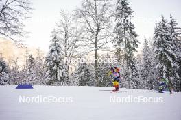 11.01.2024, Ruhpolding, Germany (GER): Florent Claude (BEL), (l-r) - IBU World Cup Biathlon, relay men, Ruhpolding (GER). www.nordicfocus.com. © Thibaut/NordicFocus. Every downloaded picture is fee-liable.