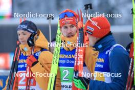 11.01.2024, Ruhpolding, Germany (GER): Johannes Kuehn (GER) - IBU World Cup Biathlon, relay men, Ruhpolding (GER). www.nordicfocus.com. © Manzoni/NordicFocus. Every downloaded picture is fee-liable.