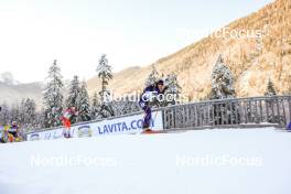 11.01.2024, Ruhpolding, Germany (GER): Christian Gow (CAN), Emilien Jacquelin (FRA), (l-r) - IBU World Cup Biathlon, relay men, Ruhpolding (GER). www.nordicfocus.com. © Manzoni/NordicFocus. Every downloaded picture is fee-liable.